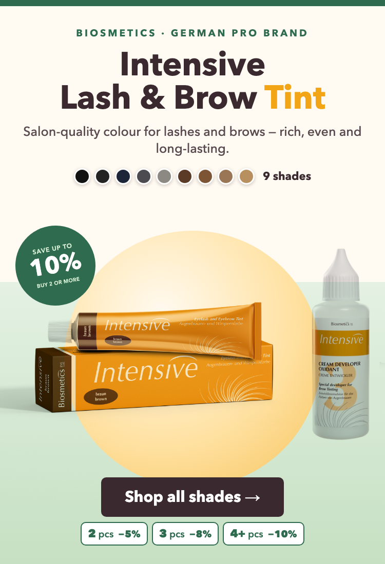 Biosmetics Intensive lash and brow tint – 9 shades, buy 2 or more and save up to 10%