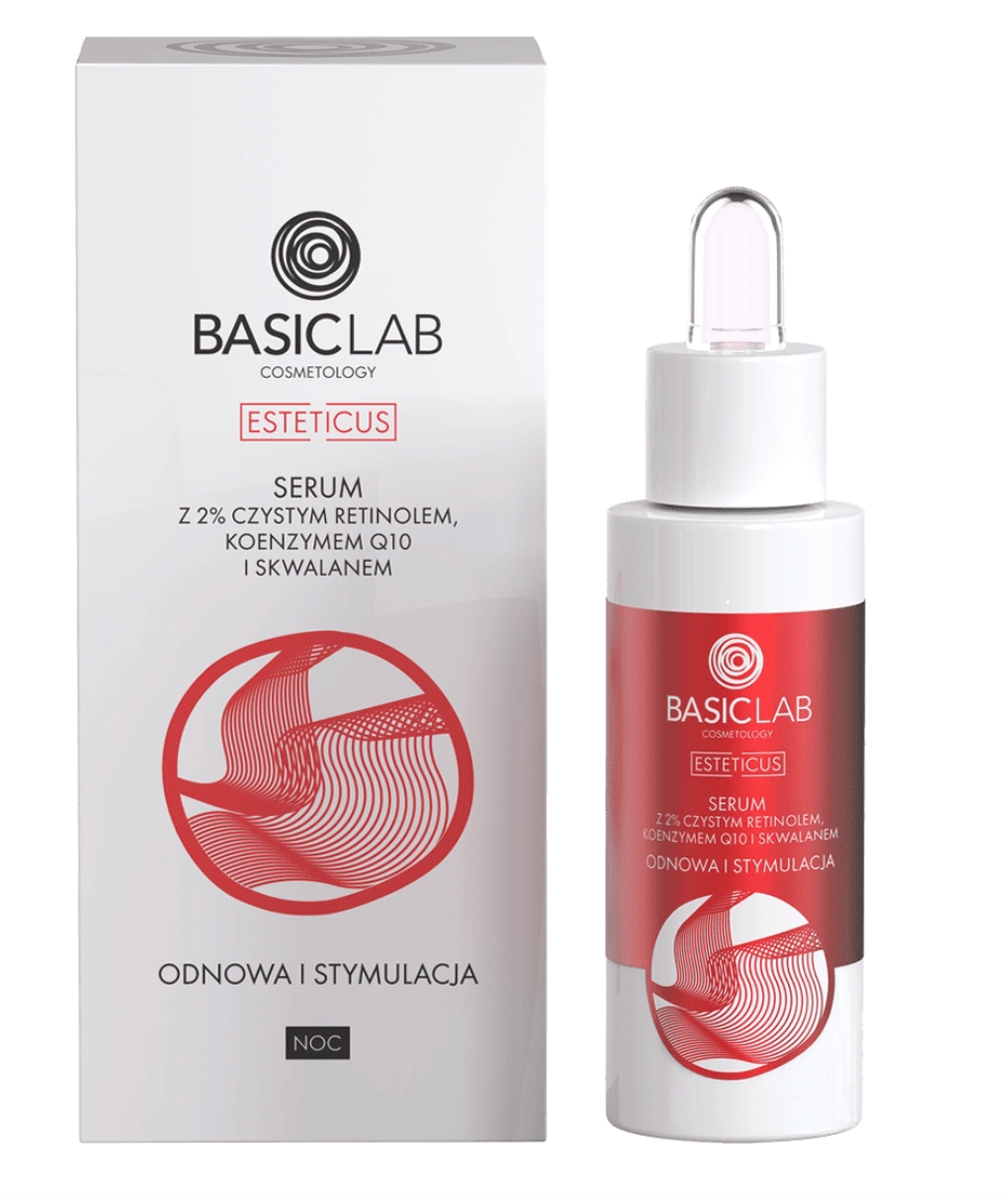 BasicLab Retinol Night Serum Anti Aging Skincare With 2 Retinol Co Basiclab retinol night serum anti aging skincare with 2 retinol co
