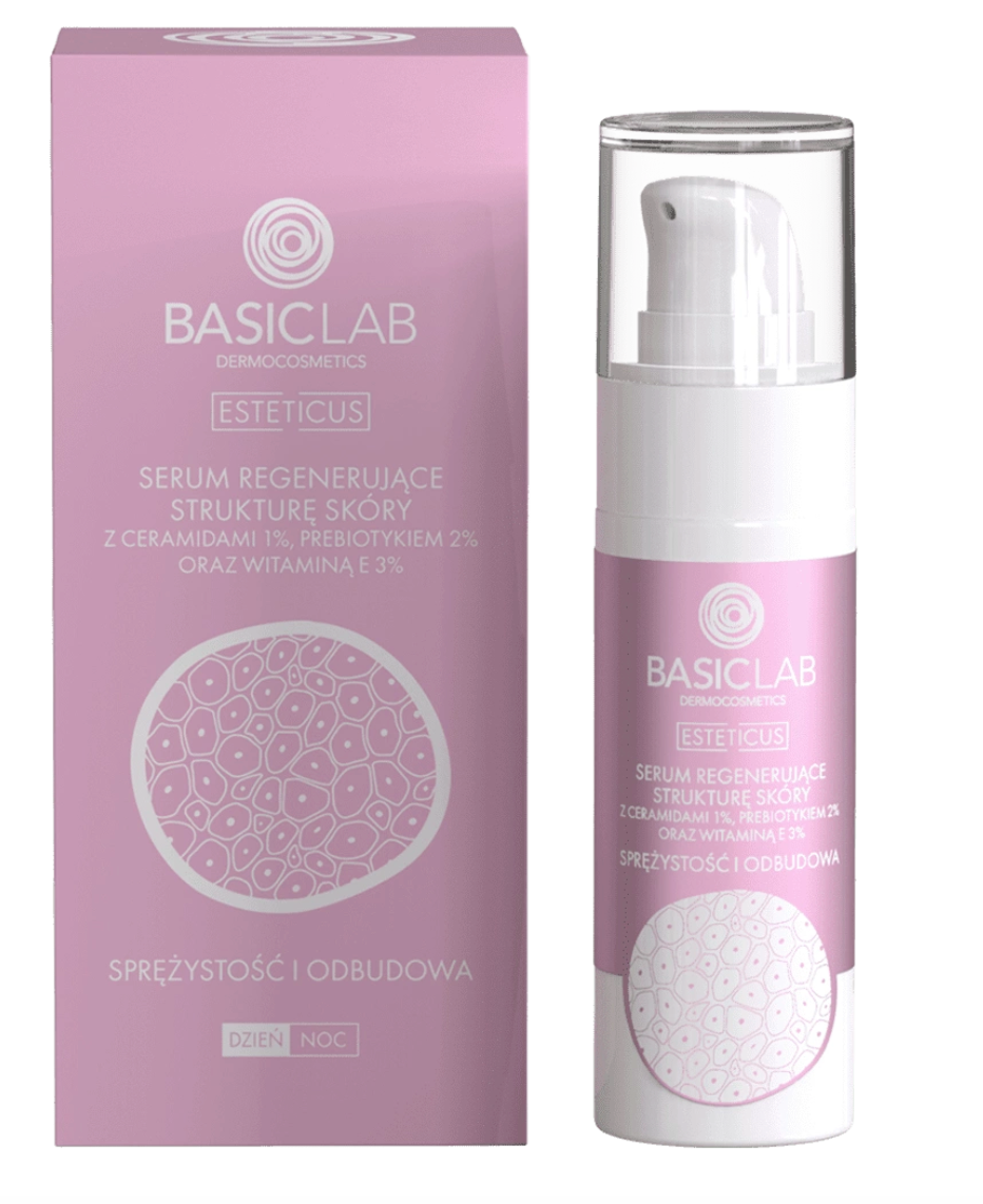 Basiclab skin structure regenerating serum with 1% ceramides, Elasticity and Regeneration 1 fl oz 