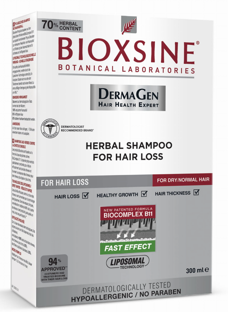 Bioxsine Shampoo for Hair Loss Normal and Dry Hair 10 fl oz