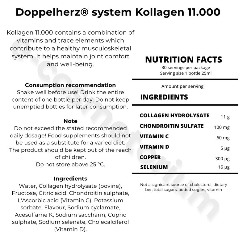 Doppelherz Kollagen 11000 PLUS 30 ampoules x 25 ml