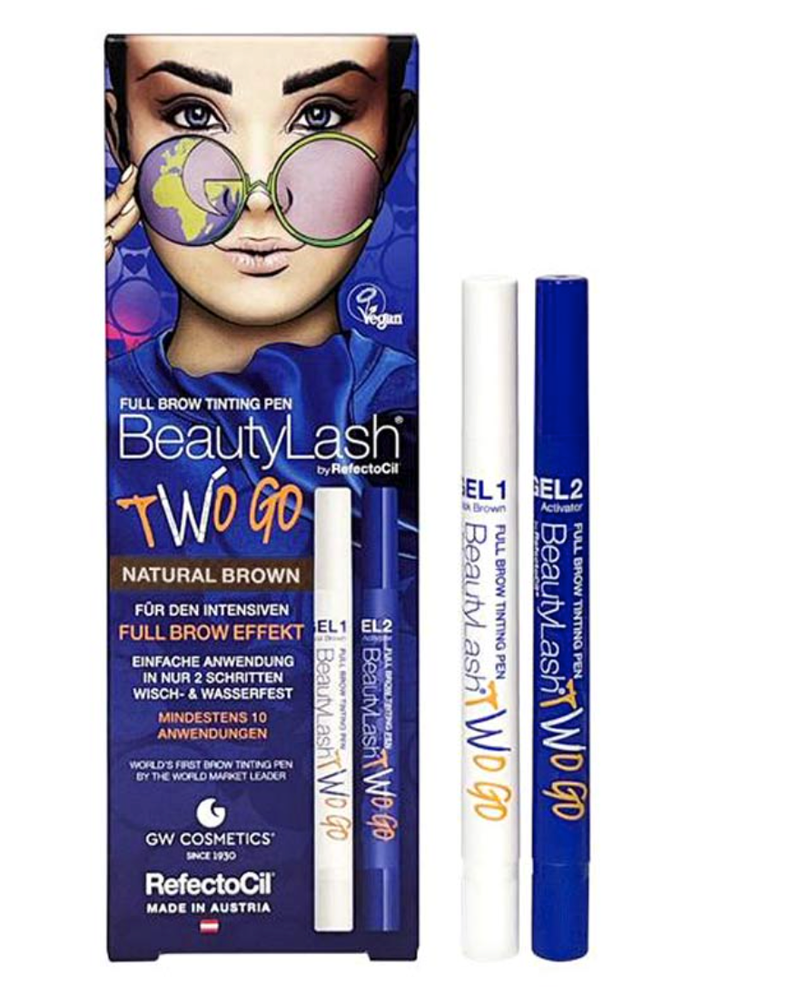 RefectoCil Beauty Lash Two Go Natural Brown – Quick Lash & Brow Tint | Natural-Looking, Easy Application