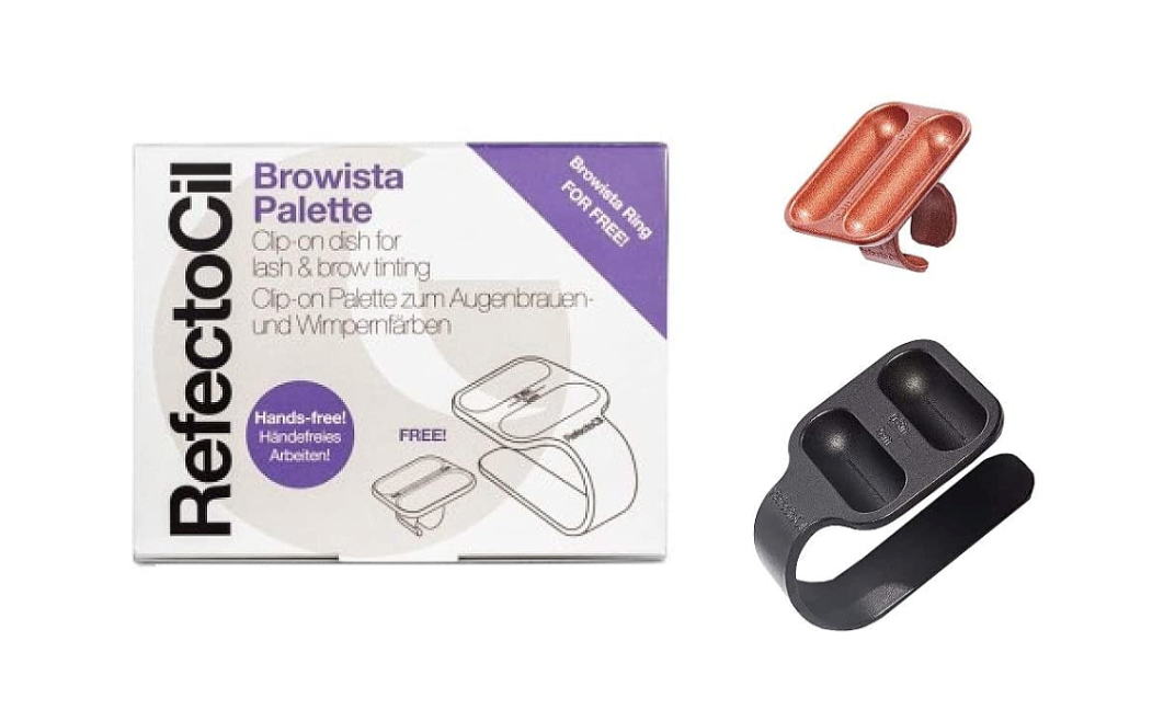 RefectoCil Browista Palette & Ring – Mixing Palette & Ring Set | Ideal for Brow & Lash Tinting