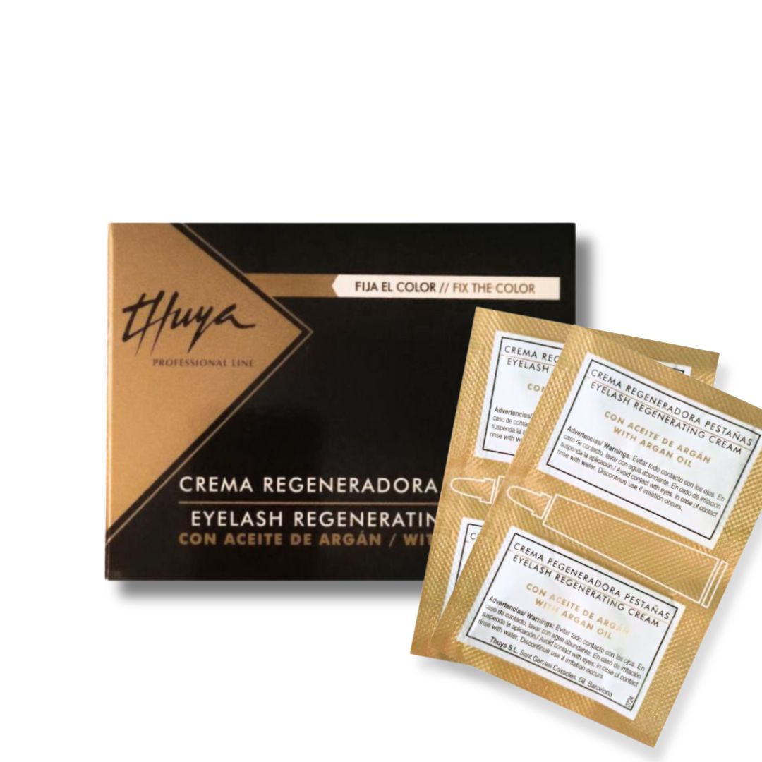 Thuya Argan Regenerating Cream for Eyebrows and Eyelashes in sachets