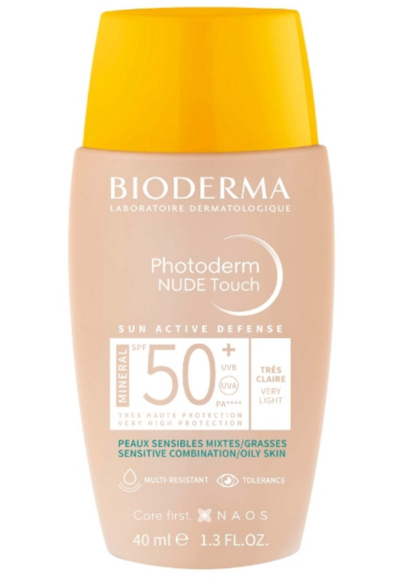 Bioderma Photoderm Nude Touch SPF 50+ 1.33 fl oz - Very Light