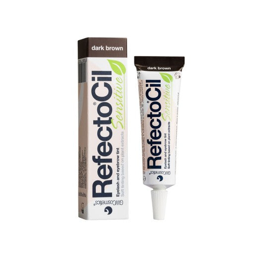 Refectocil Sensitive Tint Dark Brown - Long-lasting, Waterproof Tint for Eyelashes and Eyebrows, Suitable for Sensitive Skin and Eyes