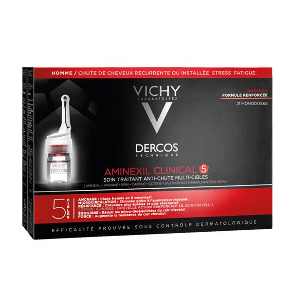 Vichy Dercos Aminexil Clinical 5 for Men 21 amp