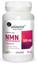 Aliness NMN (β-Nicotinamide Mononucleotide) with Resveratrol - UTHEVER®/Veri-te