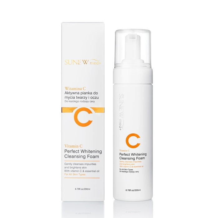 SUNEW Med+ Whitening Cleansing Foam with Vitamin C 6.7 fl oz